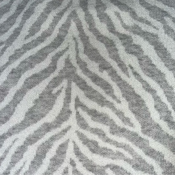 Anthropologie Dolan Zebra Animal Print Knit Ruffle Sweater Mini Skirt Sz Medium - Picture 5 of 9